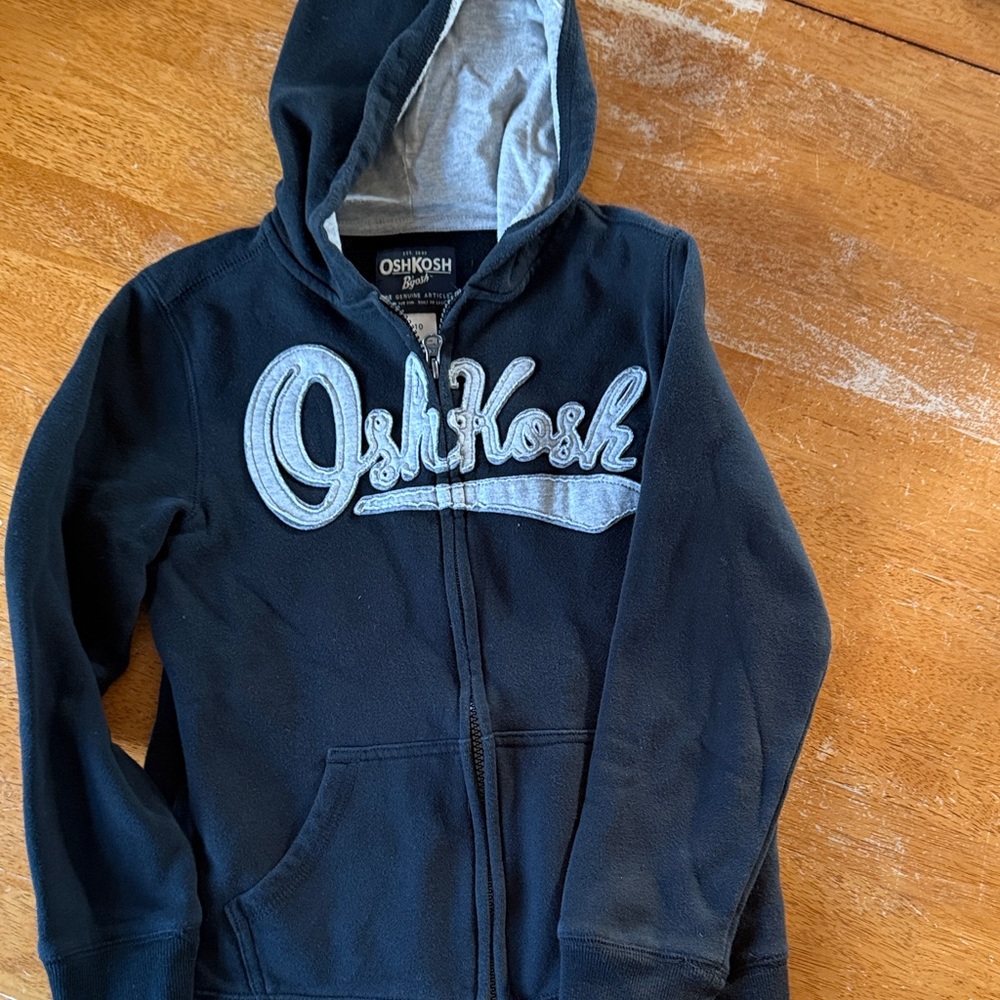 OshKosh B'gosh Black Hoodie with Gray Details